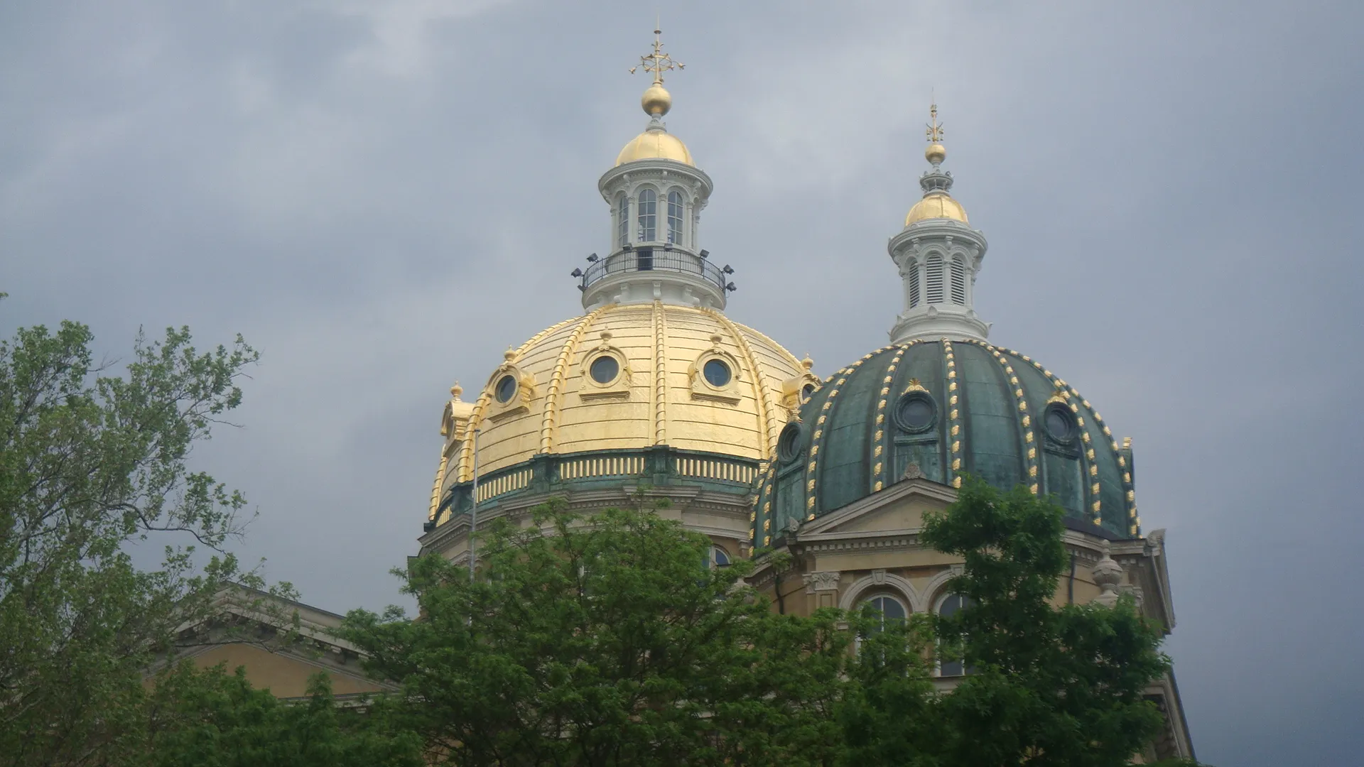 The Iowa State Capitol building in Des Moines