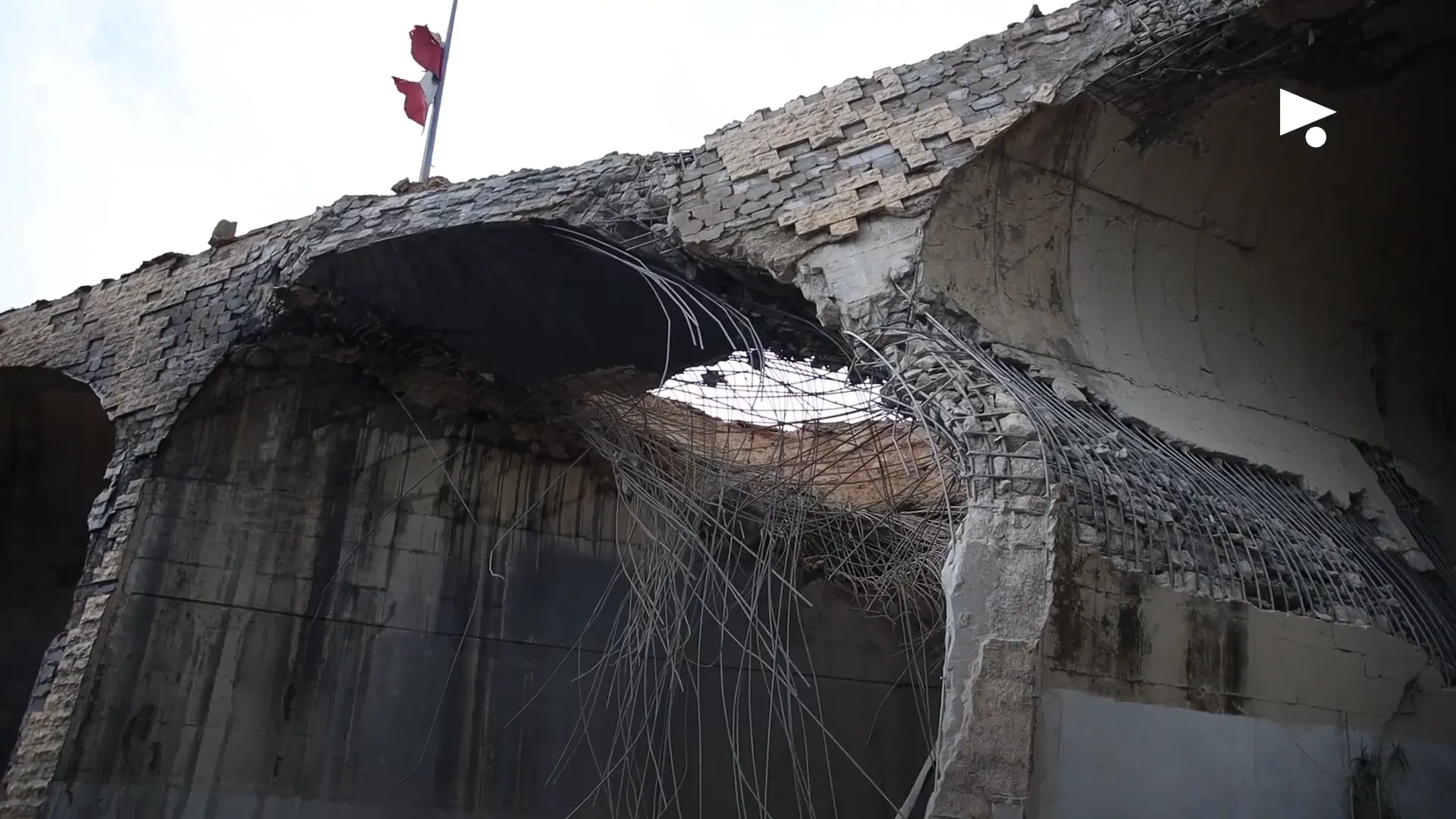 The Qasmiyeh Bridge in southern Lebanon, destroyed by Israeli airstrikes in March 2026