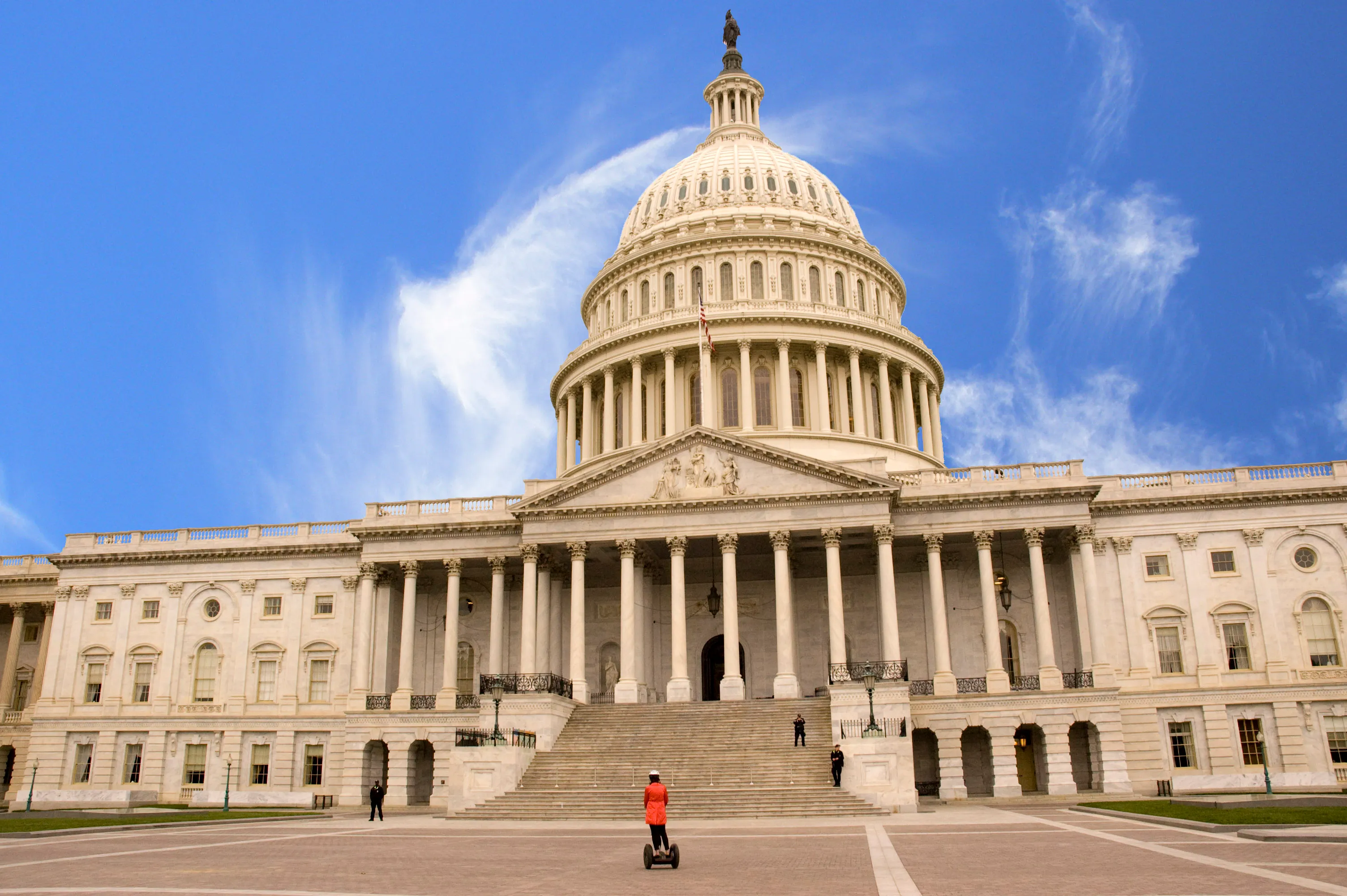 The United States Capitol building in Washington, D.C., home of the Senate and House of Representatives.