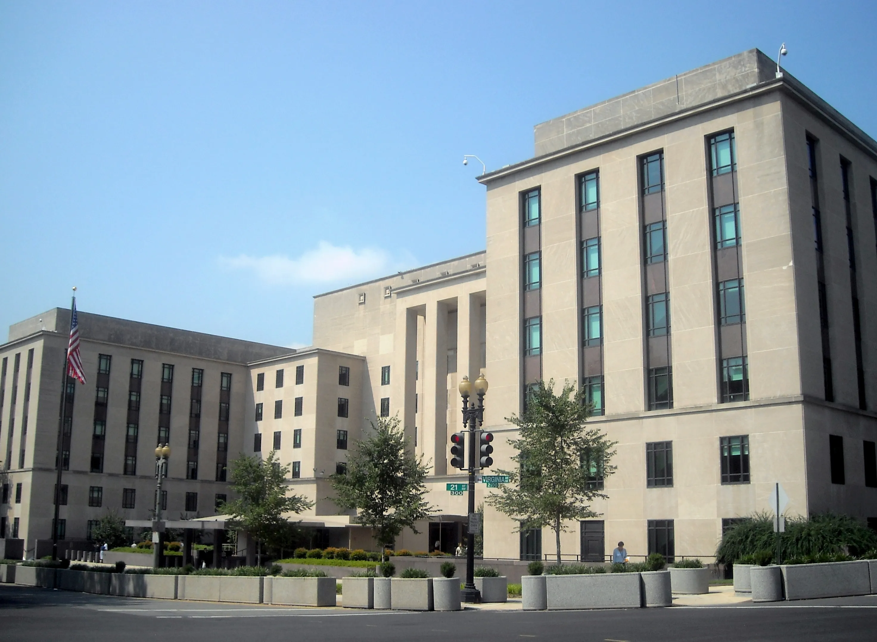 Exterior of the Harry S. Truman Building, U.S. State Department headquarters in Washington's Foggy Bottom neighborhood.